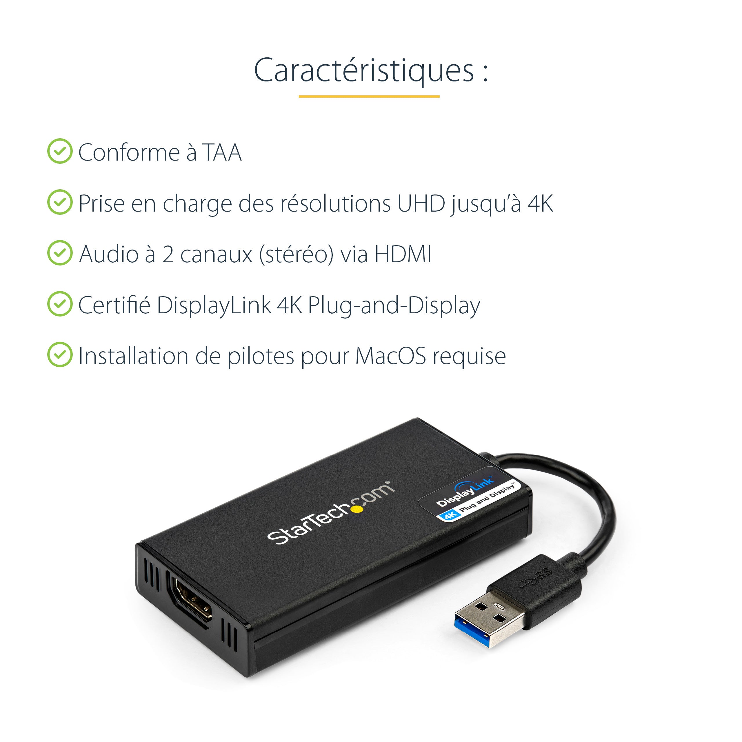 USB 3.0 to HDMI Adapter - 4K