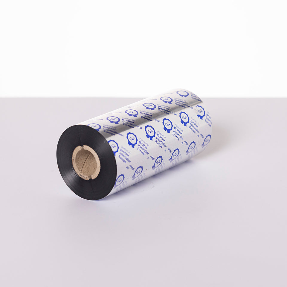BROTHER BRP1D450154 Étiquette thermique premium en résine noire 154 mm x 450 m - par pack de 5