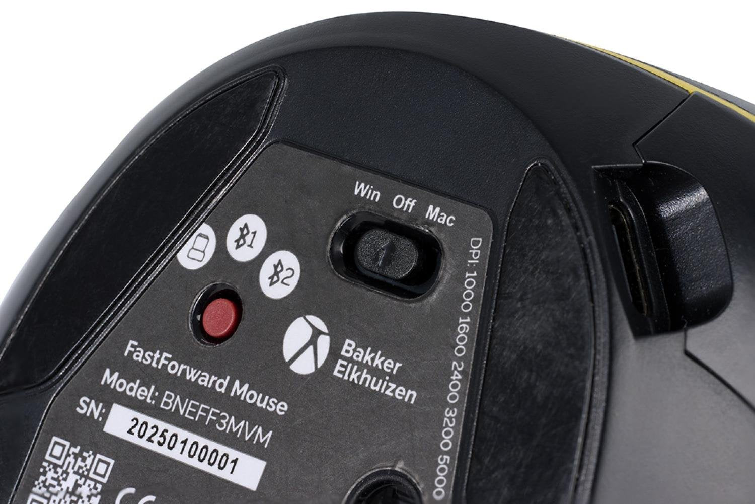 BAKKERELKHUIZEN Souris verticale FastForward 3 Mode