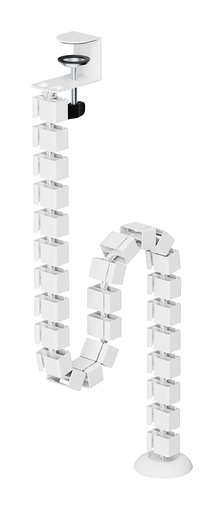 NEOMOUNTS Cable Spine Organizer for sit/stand desk frames clamp mounted white