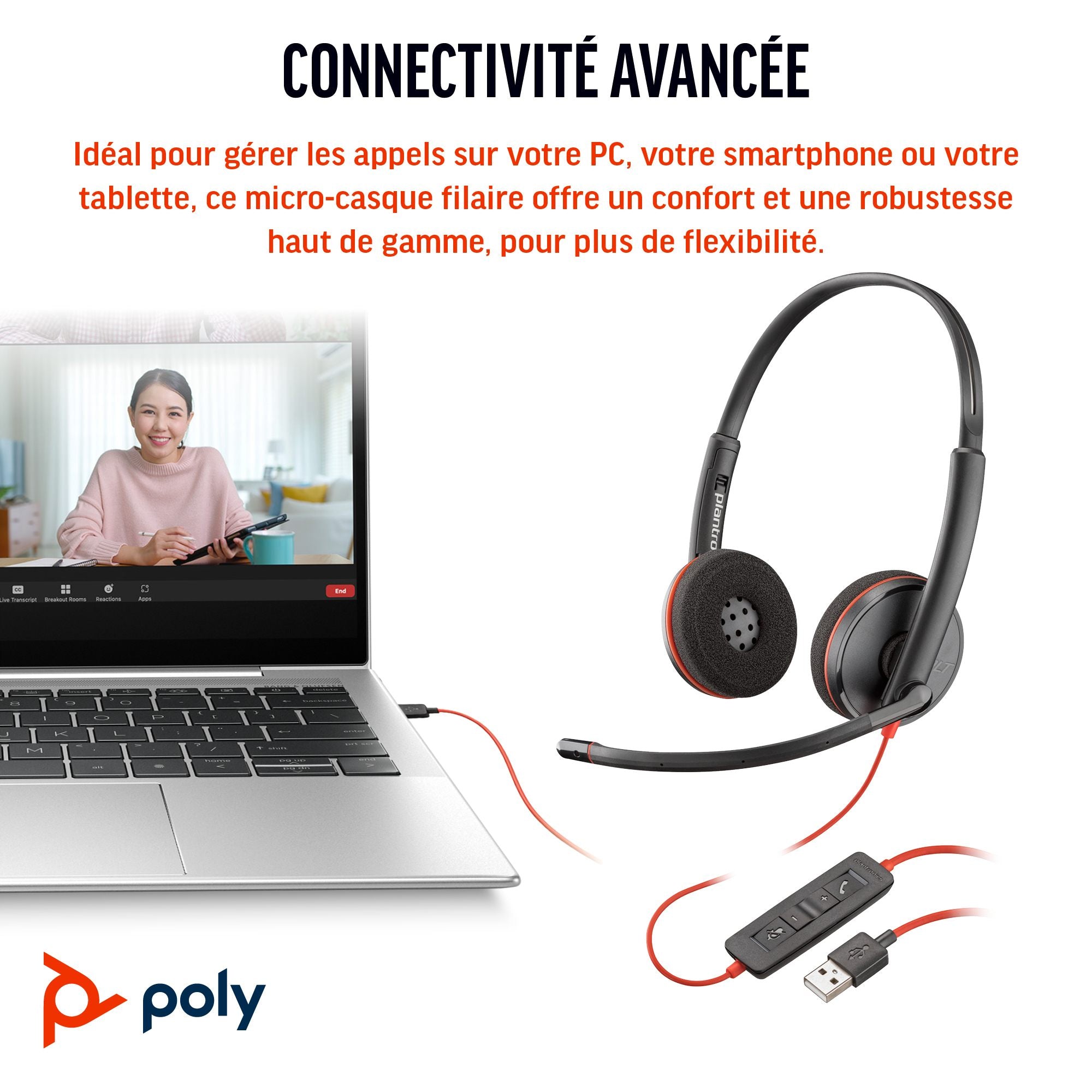 Poly BW 3220 USB-C HS+USB-C/A Bulk