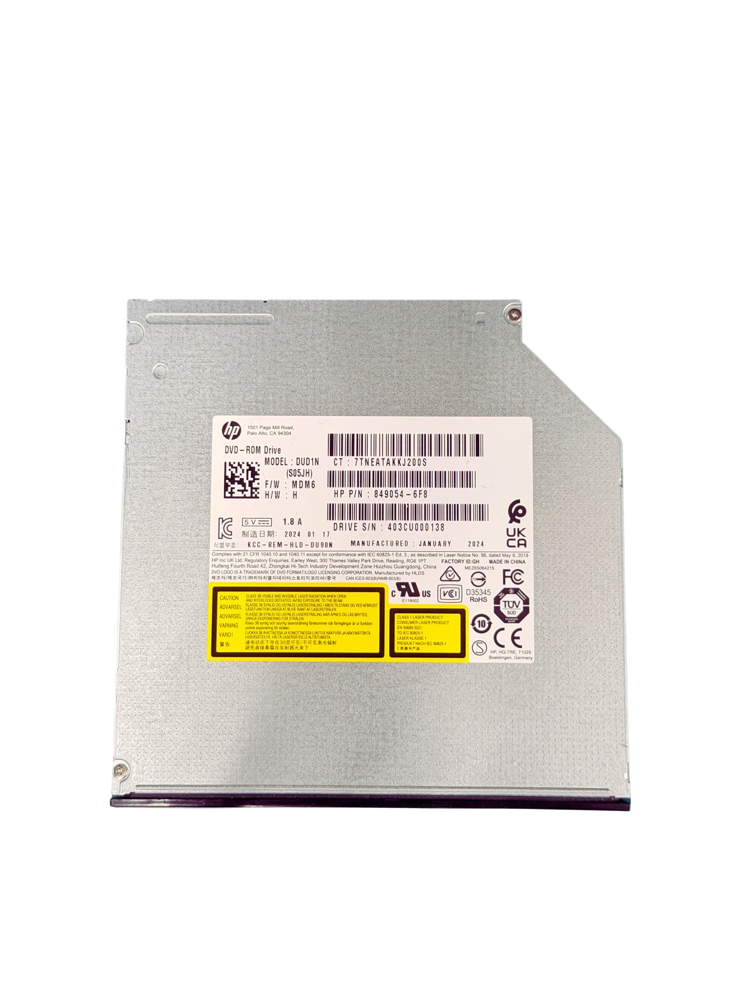 HP Z2 G1i SFF DVDROM 9.5 ODD