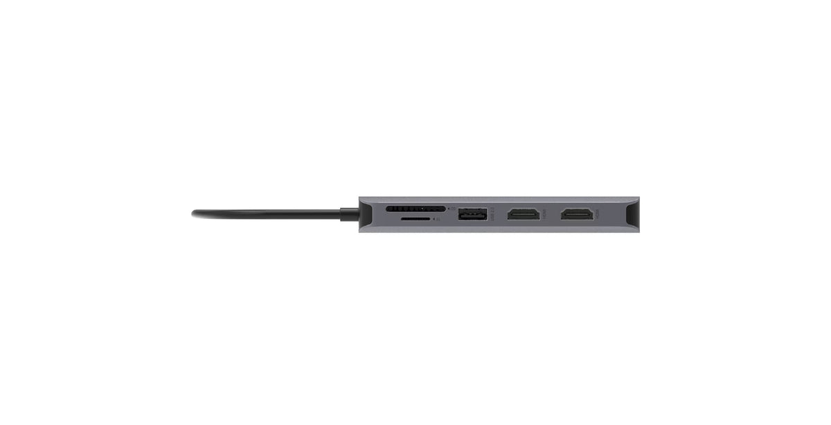 ACER 12-IN-1 TYPE-C DONGLE 2xUSB3.2 2xUSB2.0 2xHDMI DisplayPort Type C PowerDelivery SD Card reader TF Card reader 1000M Ethernet