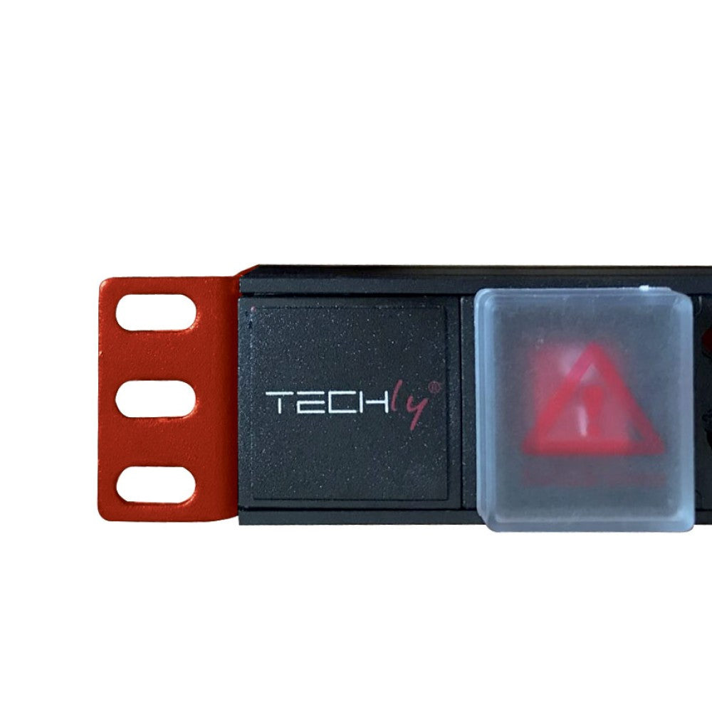 Techly I-CASE STRIP-18C20 Multiprise 19' 1U X8 - Prises Schuko