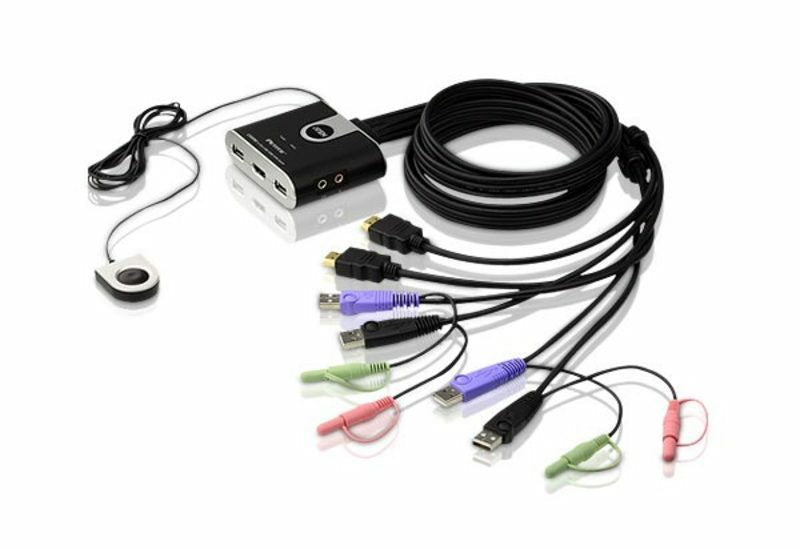 ATEN CS692 Commutateur KVM USB HDMI Résolution 1920x1200 Noir