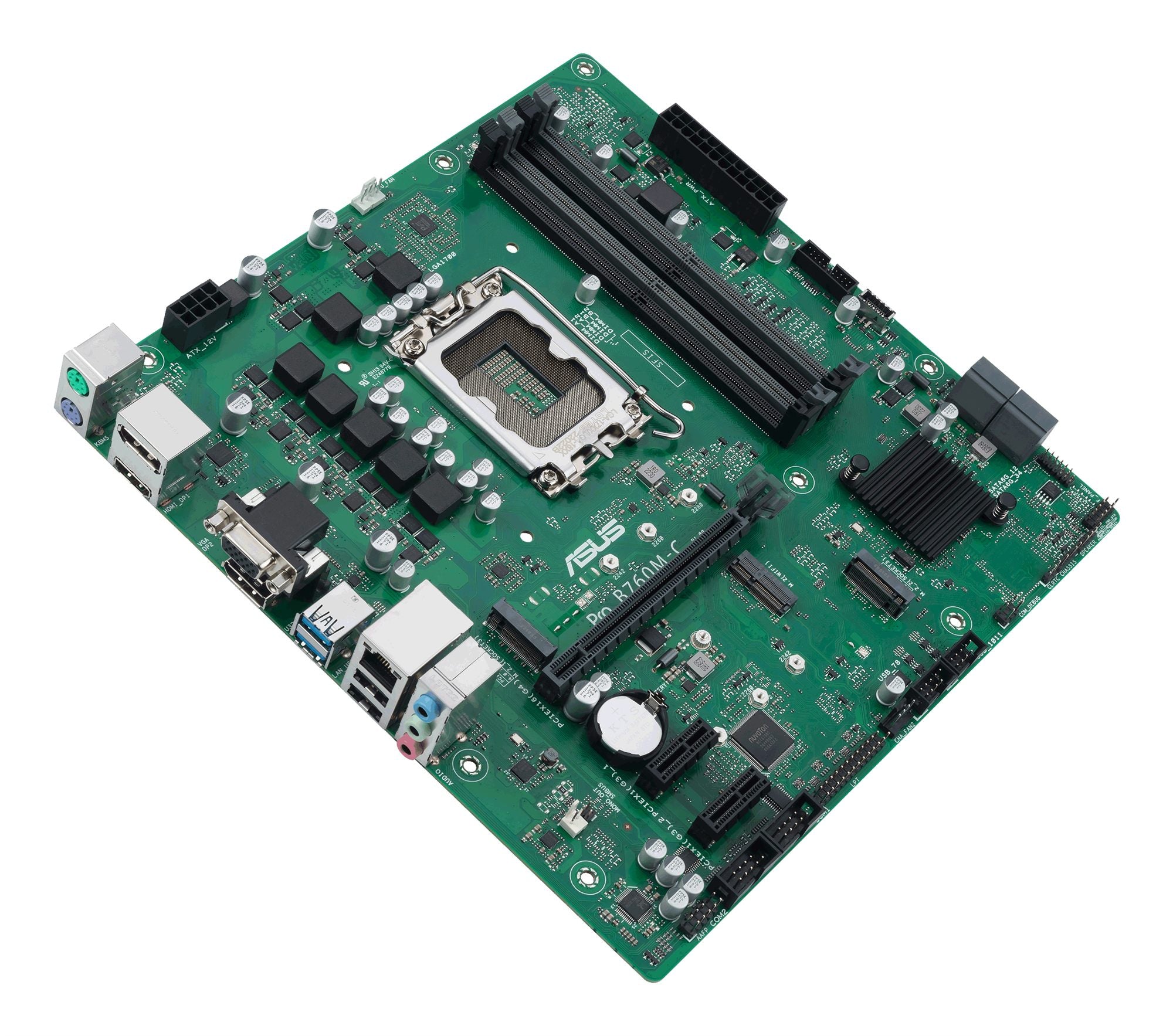 ASUS B760M-C-CSM LGA1700 4DDR5 microATX 4xSATA 2xDP 1.4 HDMI 2.1 D-Sub MB