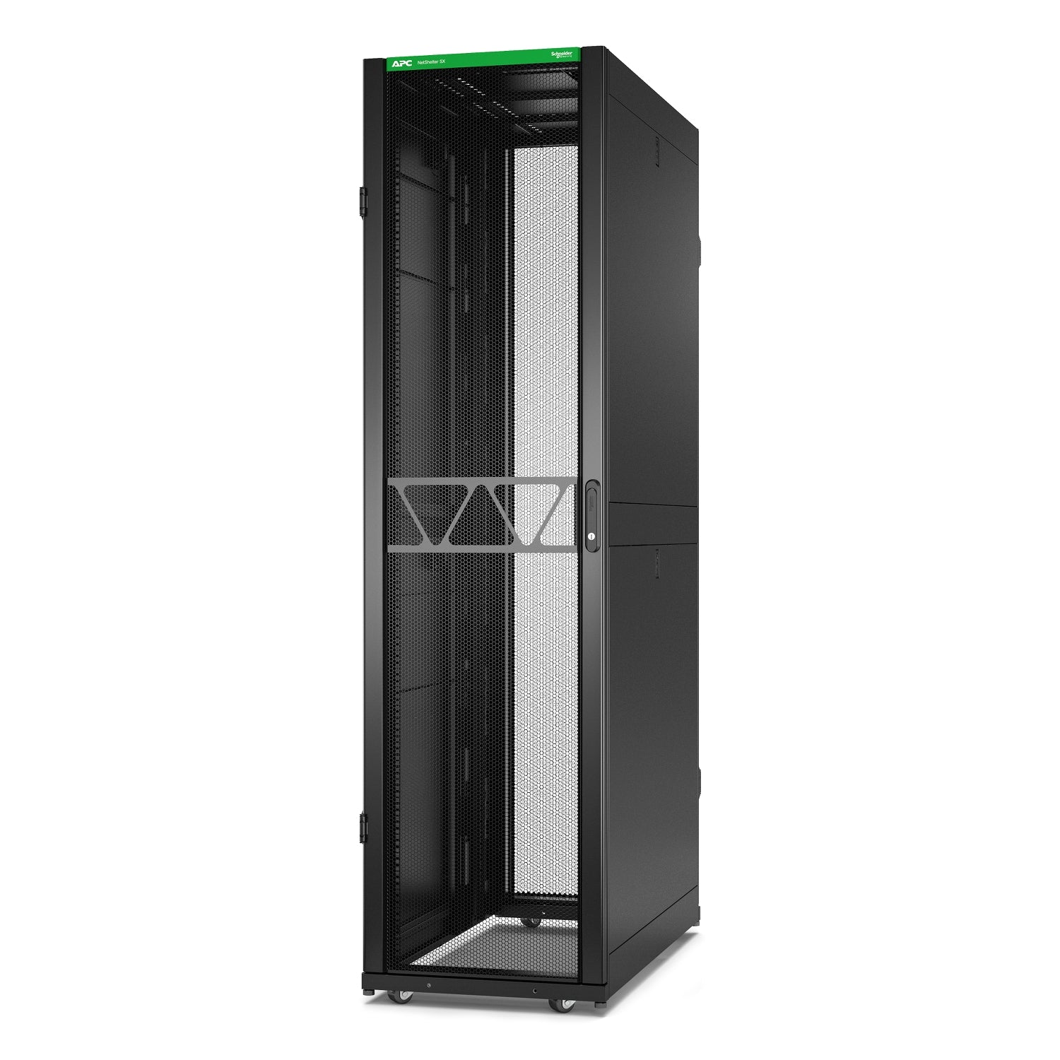 APC NetShelter SX Gen 2 Rack cabinet 2258H x 600W x 1200D mm with Sides floor-standing Black 48U 19 TAA Compliant