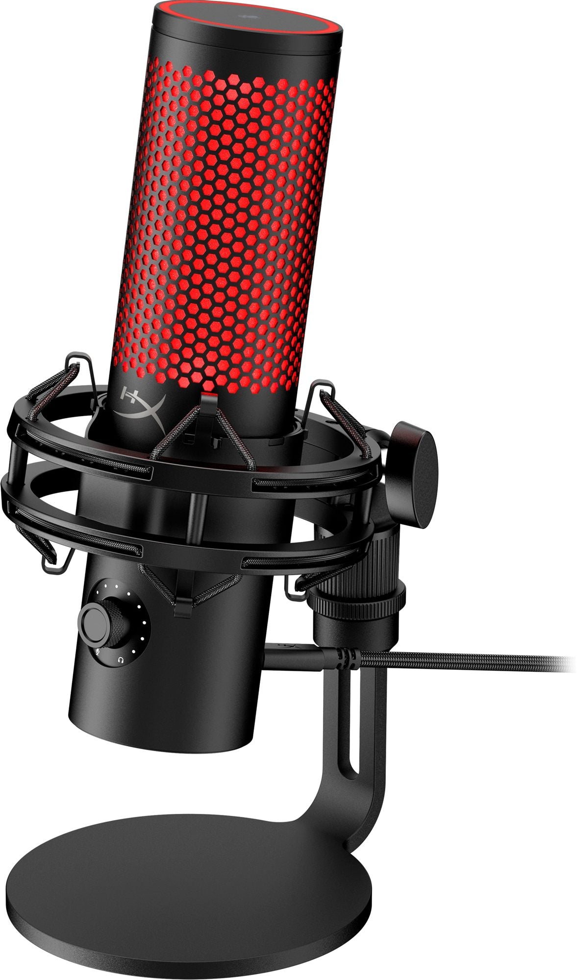Microphone a condensateur HyperX QuadCast 2, USB, filtre anti-pop, noir