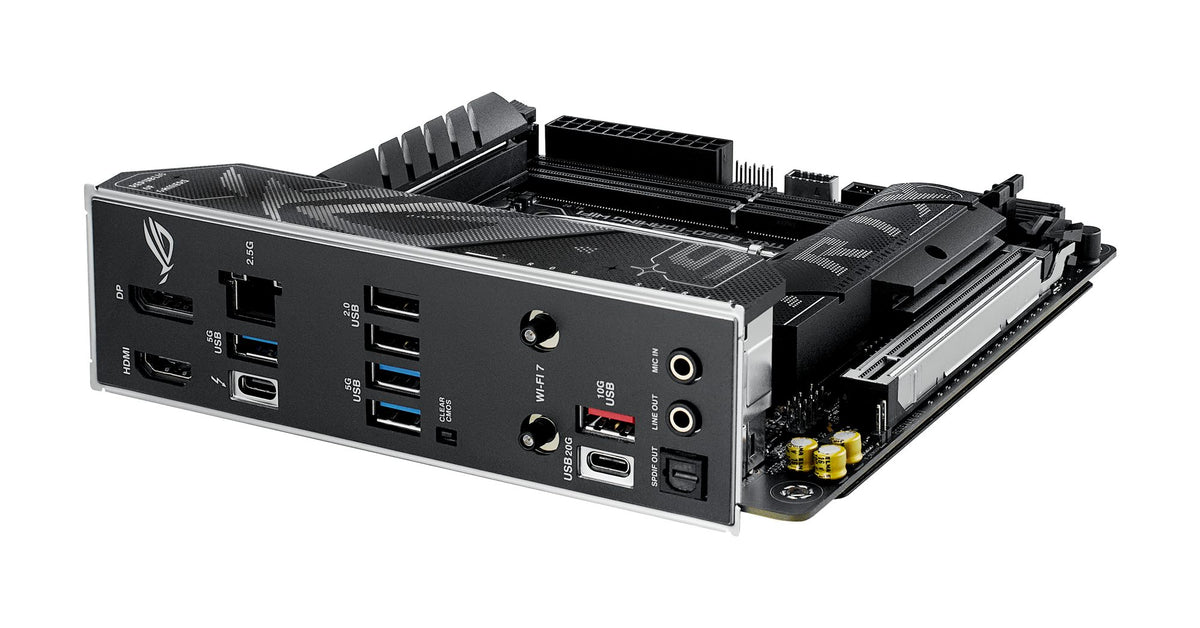 ASUS ROG STRIX B860-I GAMING WIFI LGA1851 DDR5 mini ITX MB 1xHDMI 1xDP 1xThunderBolt 2xM.2 4xSATA