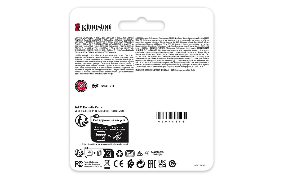 KINGSTON 128Go Canvas React Plus SDXC UHS-II 280R/100W U3 V60 for Full HD/4K