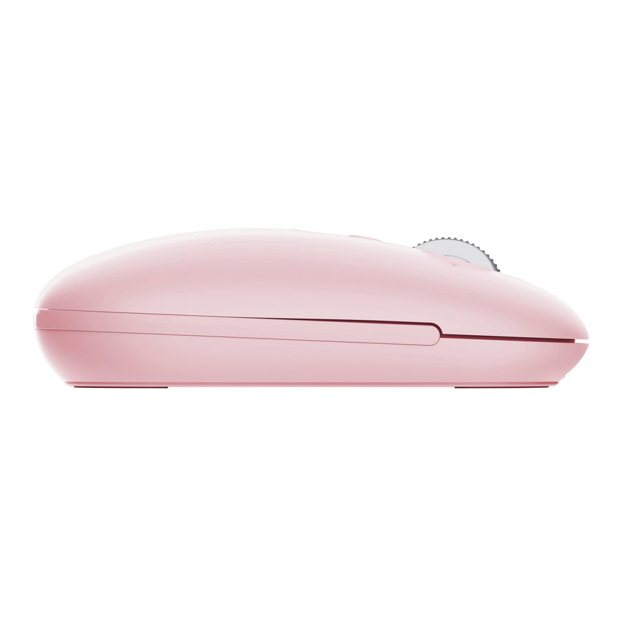 TRUST Souris sans fil SERON hyperscroll multi-connexion rechargeable rose