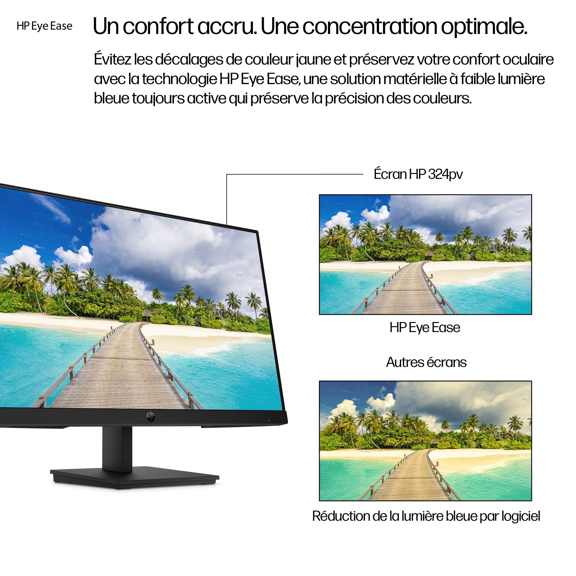 HP Écran Series 3 Pro 324pvs 23.8p FHD 1920x1080 HDMI VGA 3/3/0