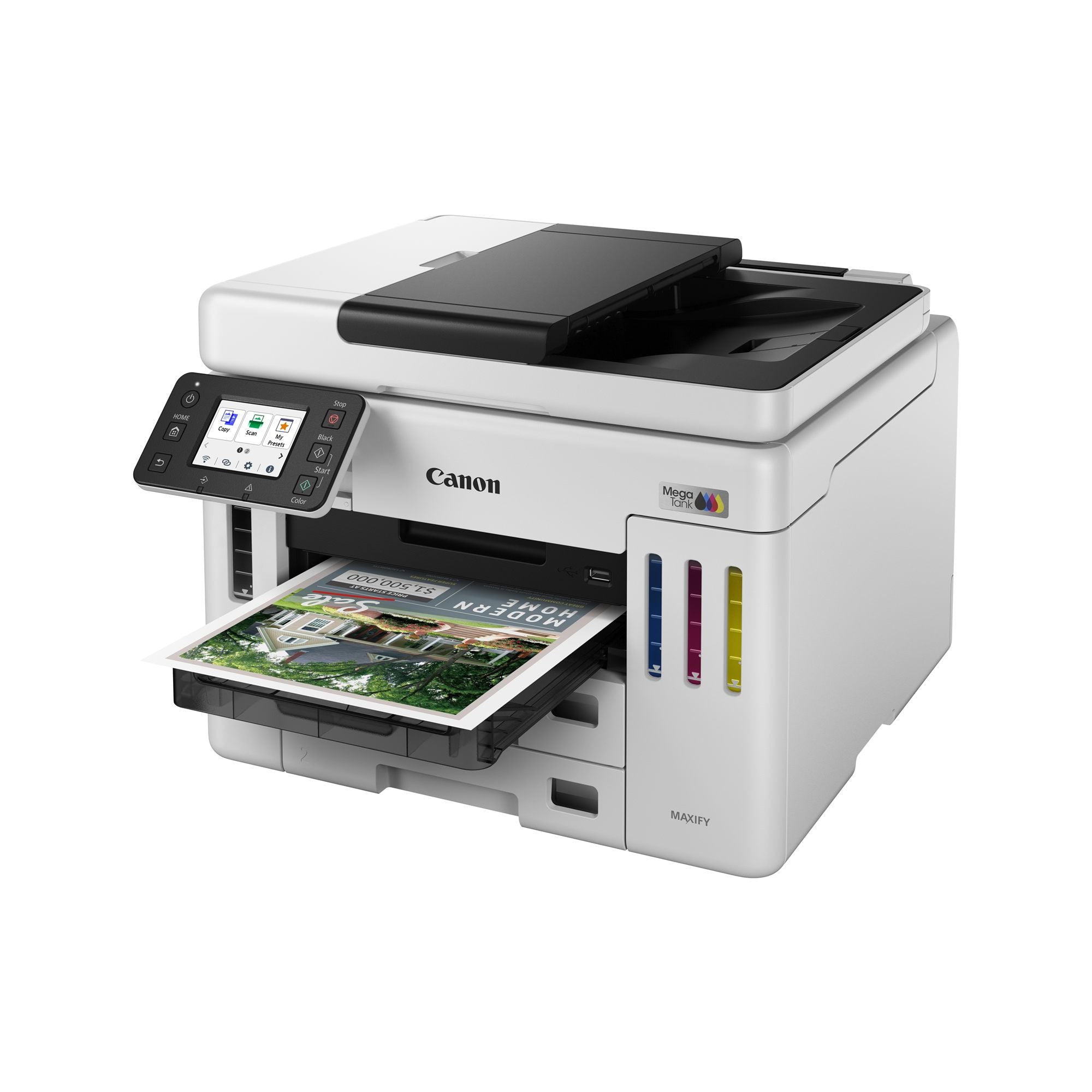 CANON MAXIFY GX7150 MegaTank MFP colour inkjet CISS Legal 216x356mm A4 24ipm Print 600sheets USB Wi-Fi LAN