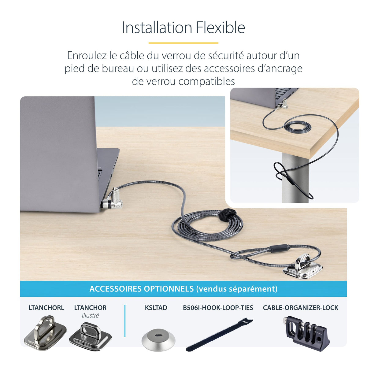 25-Pack Laptop Lock 6.6ft Cable