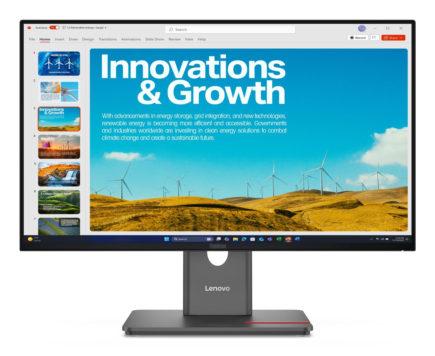 LENOVO ThinkVision P24QD-40 23.8p Monitor HDMI