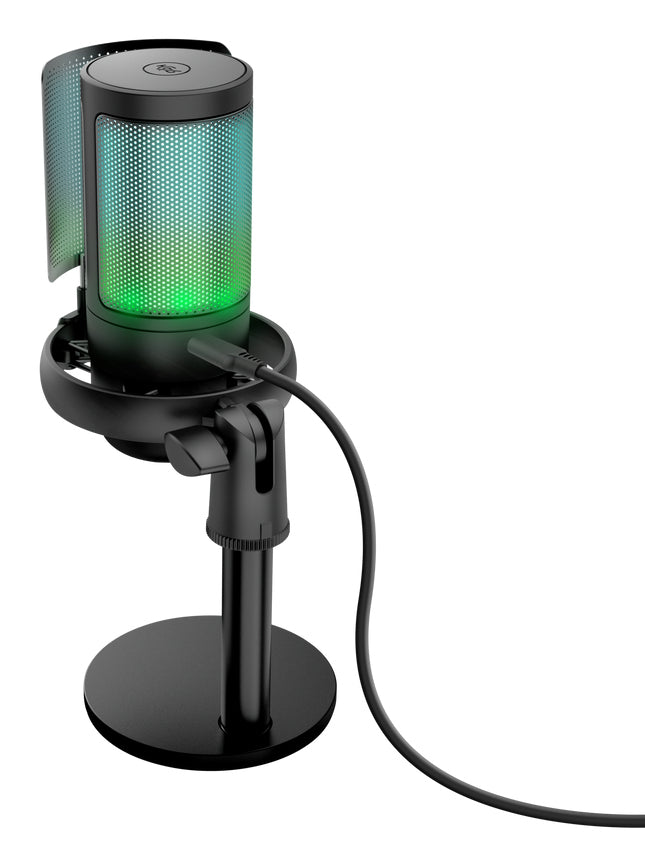 TRUST Microphone AURON USB éclairé noir