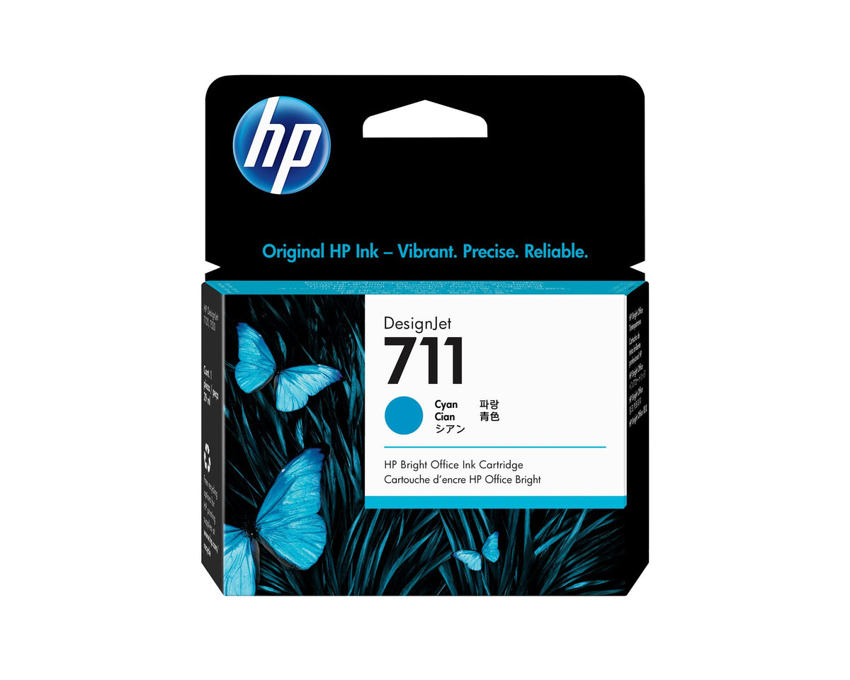 HP 711 original Ink cartridge CZ130A cyan standard capacity 29ml 1-pack