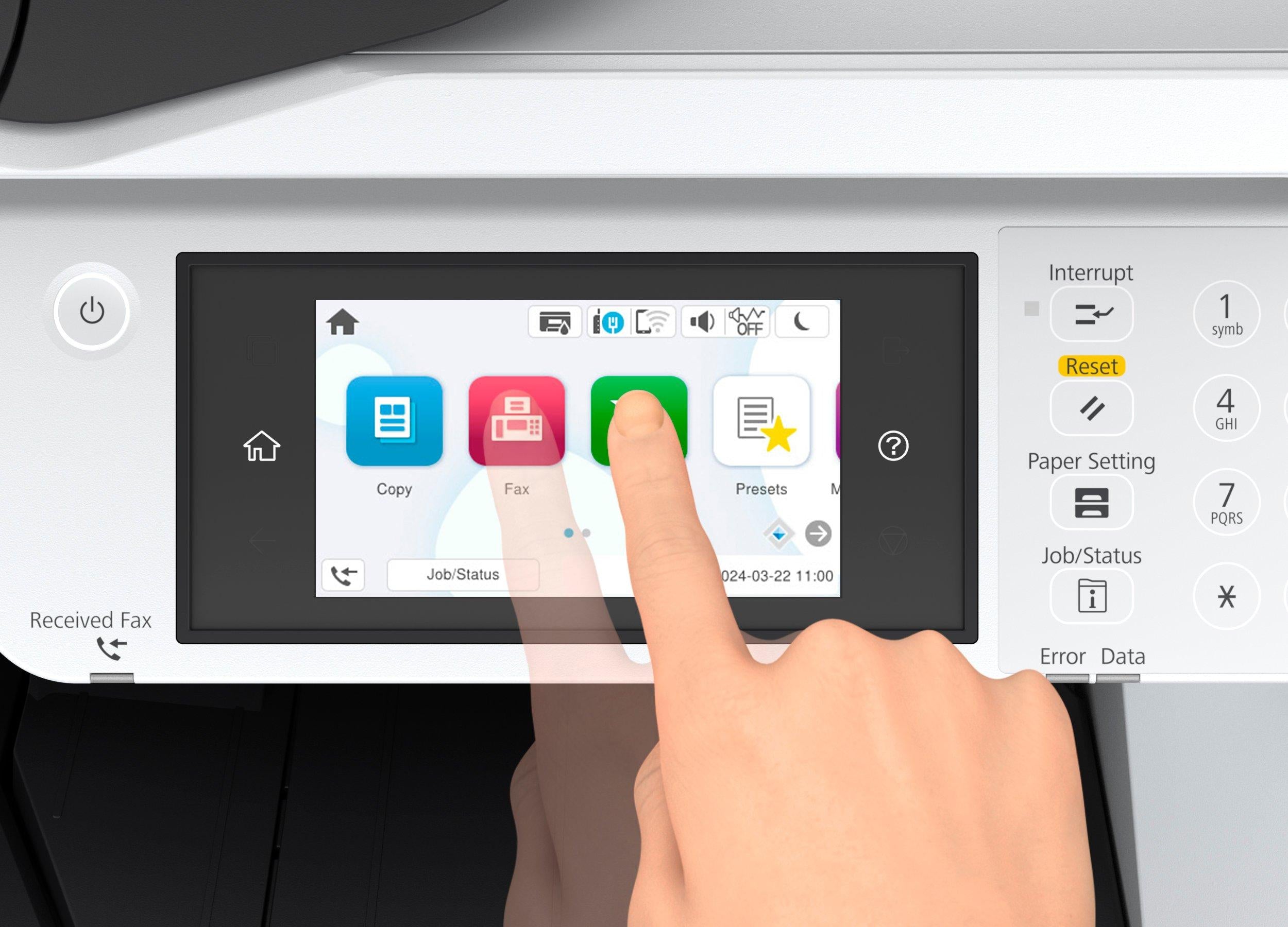 EPSON WorkForce Pro EM-C7100DWF MFP colour inkjet A3 297x420mm A3 22ppm Copy 25ppm Print 335sheets LAN Wi-Fi USB