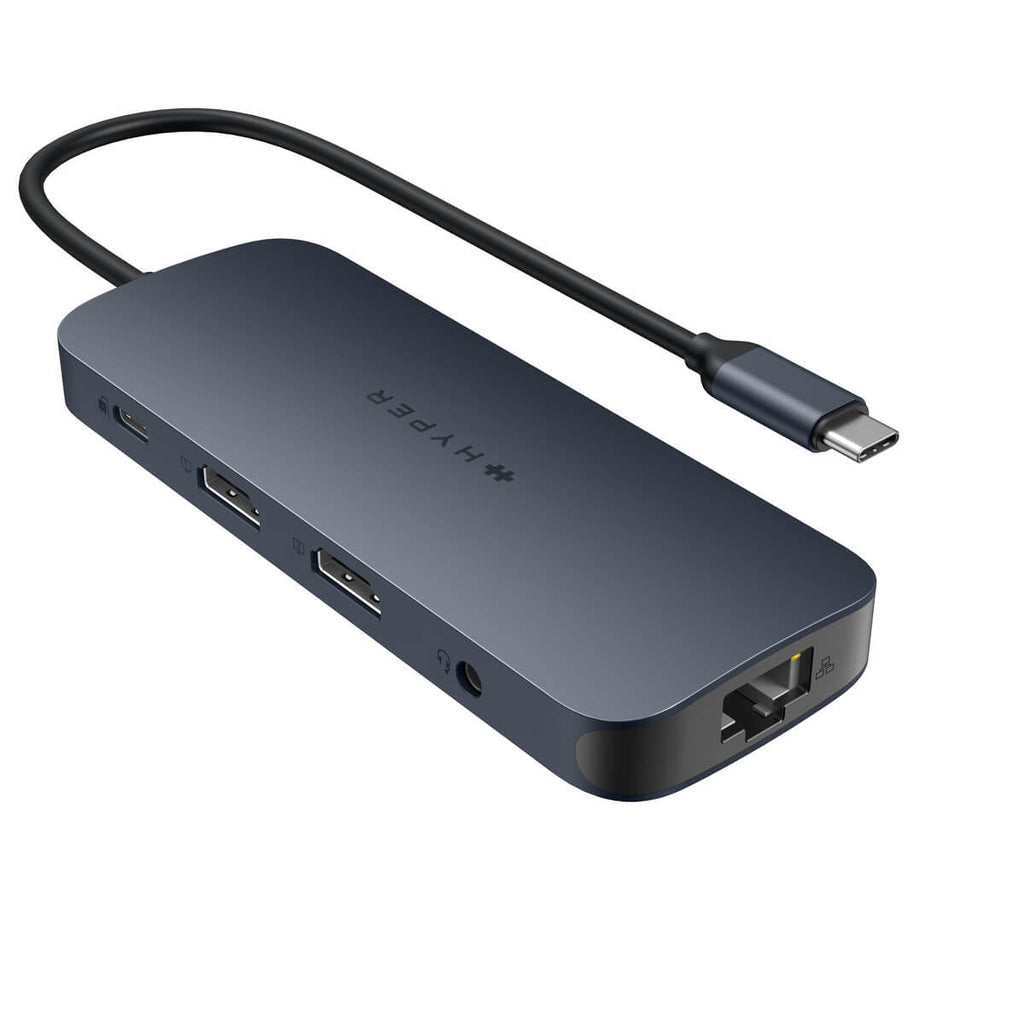 TARGUS HyperDrive EcoSmart Gen.2 Dual HDMI USB-C 11-in-1 Hub w 140 W PD3.1 Pass-Thru - For MST enabled devices