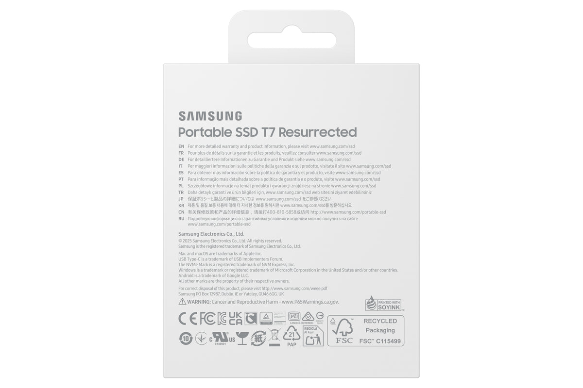 Samsung Portable SSD T7 Resurrected 2TB