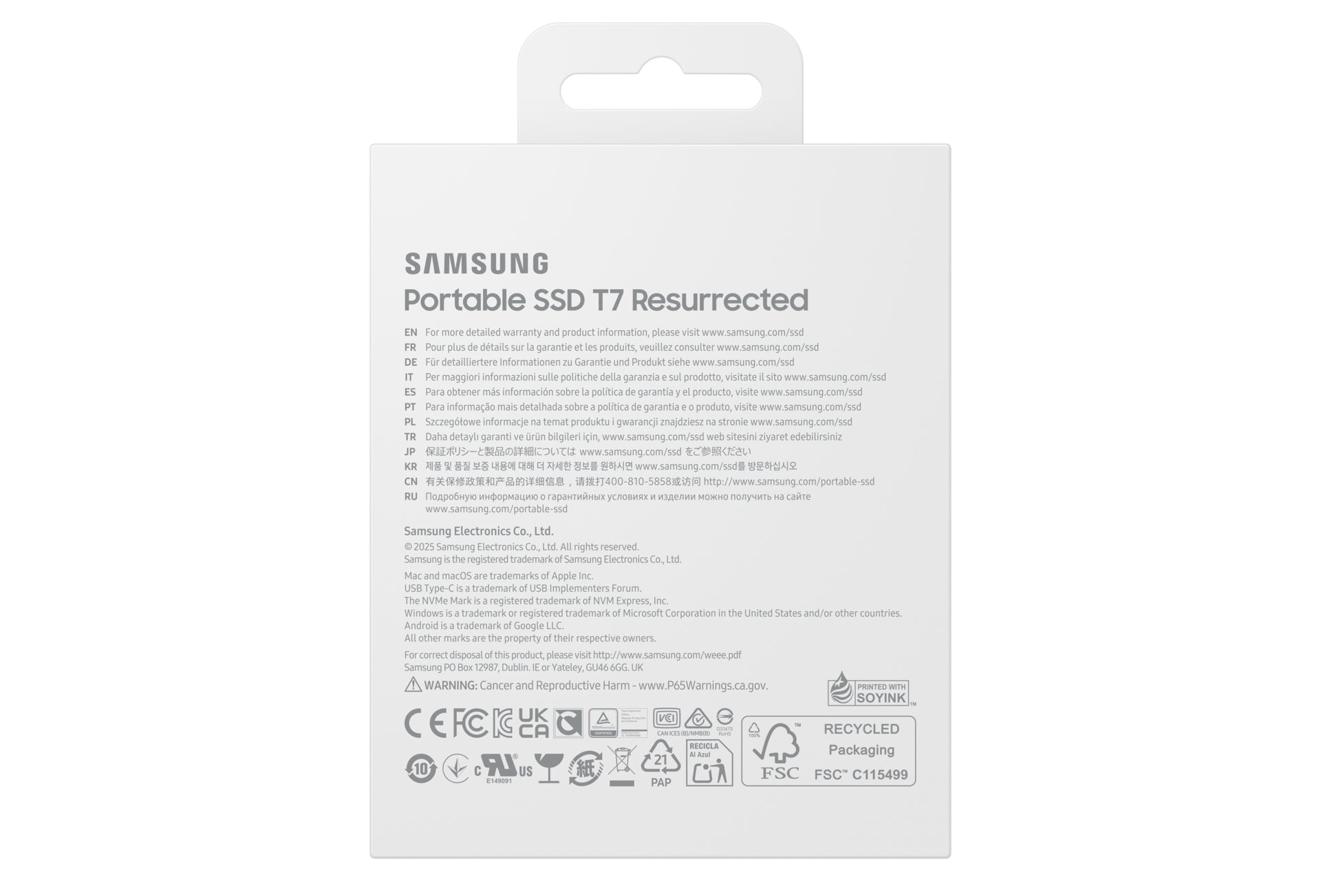 Samsung Portable SSD T7 Resurrected 2TB