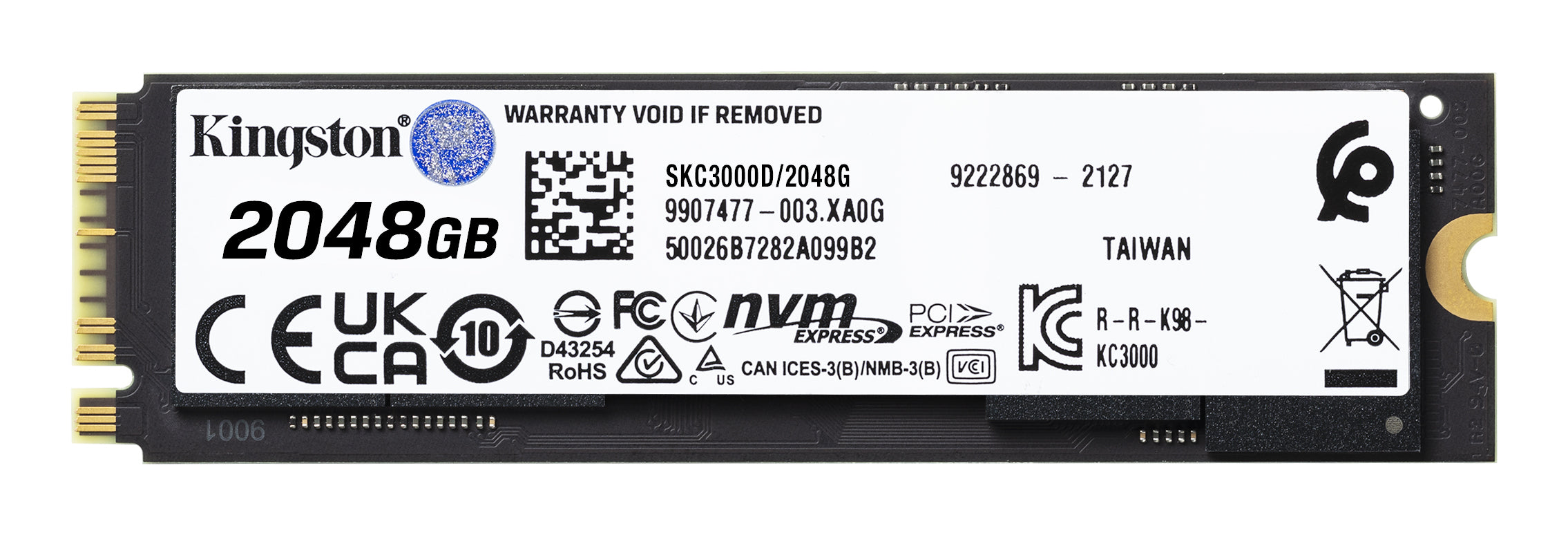 KINGSTON KC3000 2048Go PCIe 4.0 NVMe M.2 SSD