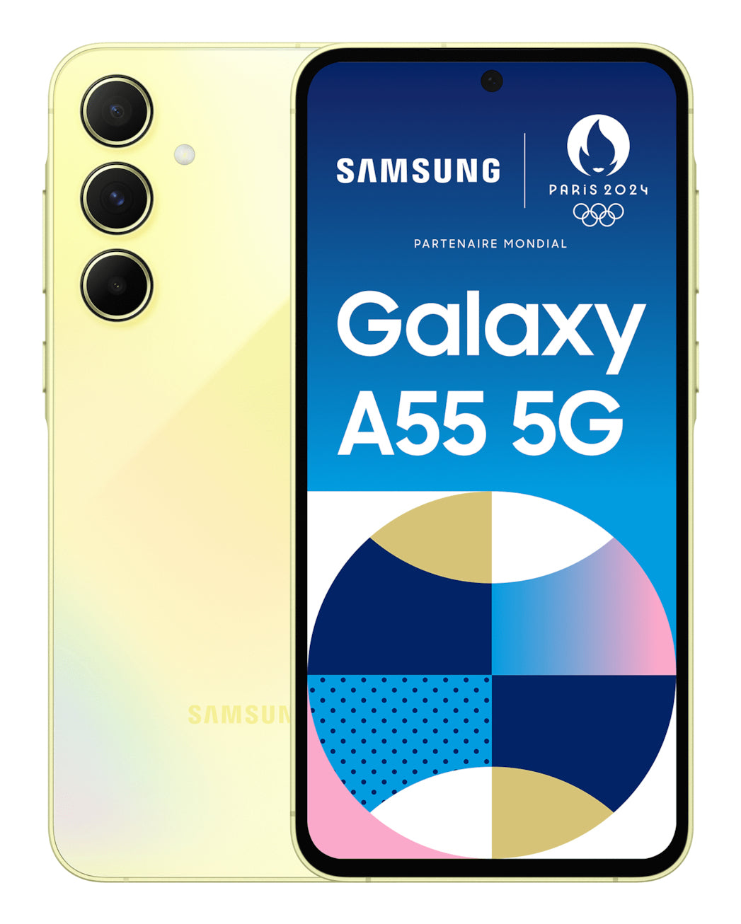 Samsung A556 Galaxy A55 5G (Double Sim - 6.6", 128 Go, 8 Go RAM) Jaune