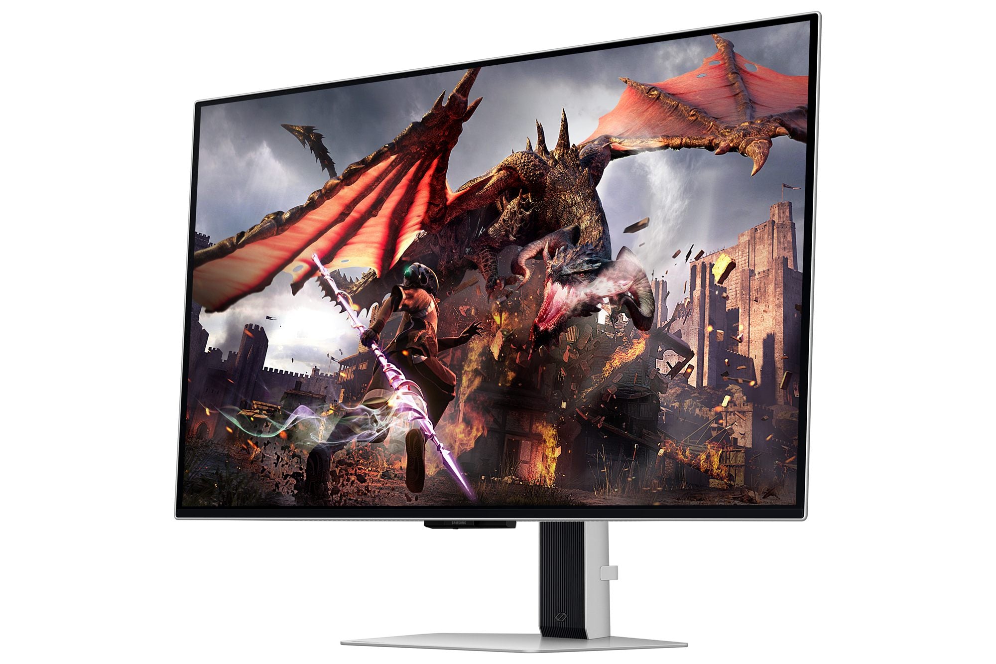 "Samsung G80SD écran plat de PC 81,3 cm (32"") 3840 x 2160 pixels 4K Ultra HD OLED Argent"