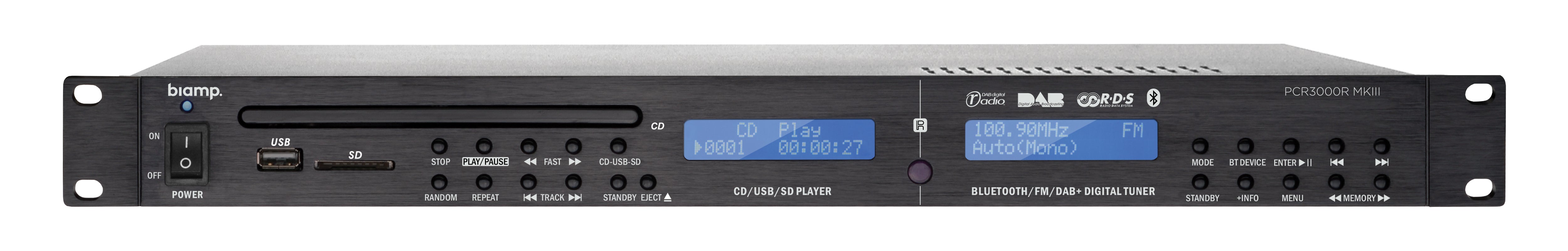 Biamp Versatile DAB and FM RDS/ CD/ USB reader