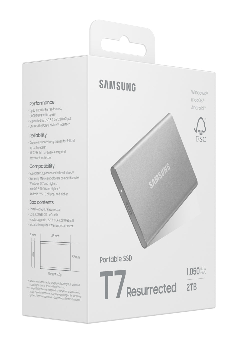 Samsung Portable SSD T7 Resurrected 2TB