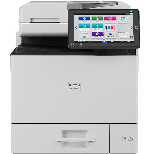 RICOH IM C401F MFP couleur A4 40ppm, SPDF 50f, chargeur 50f, DD 250Go, ethernet,