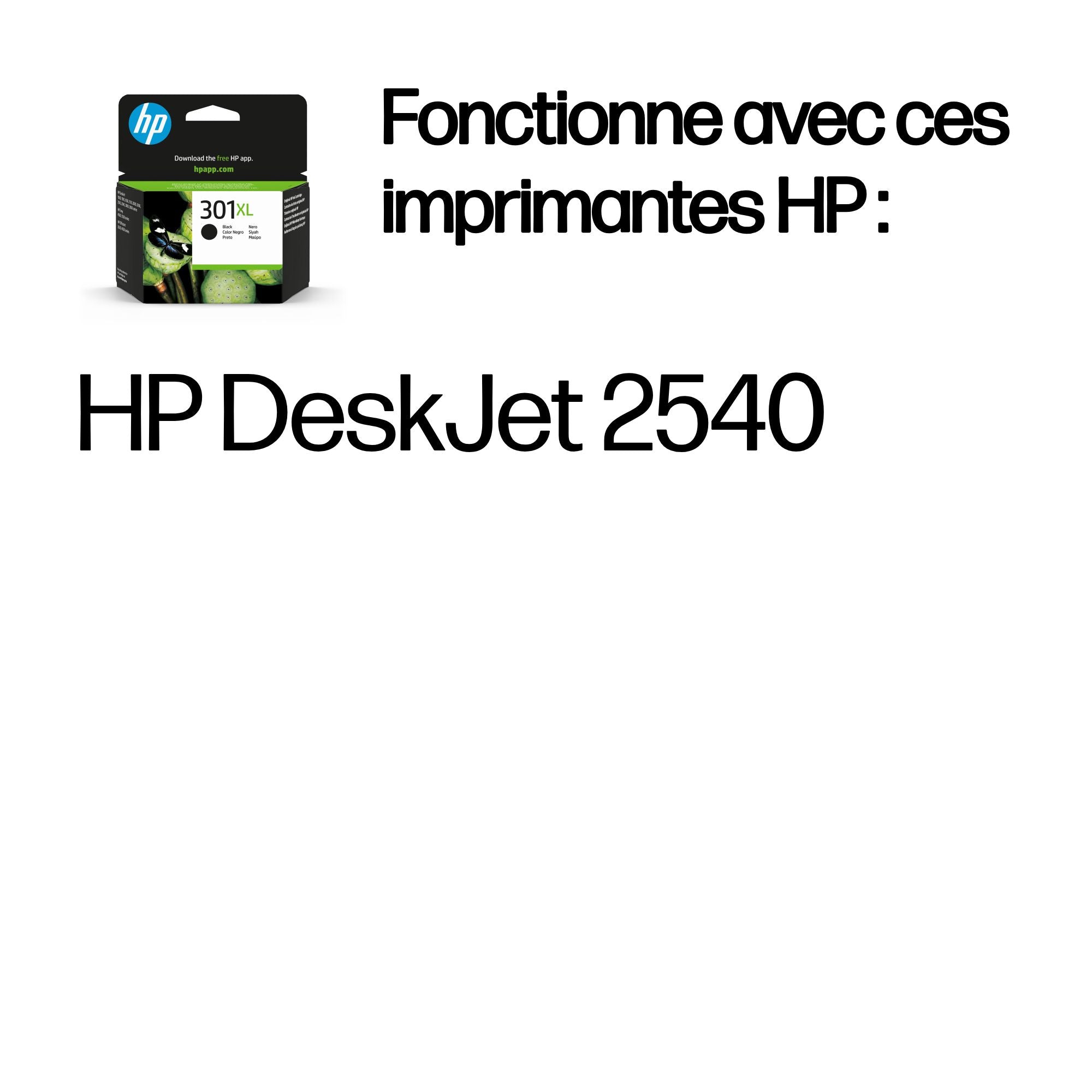 HP DeskJet 301XL - Ink Cartridge Original - Black - 8 ml