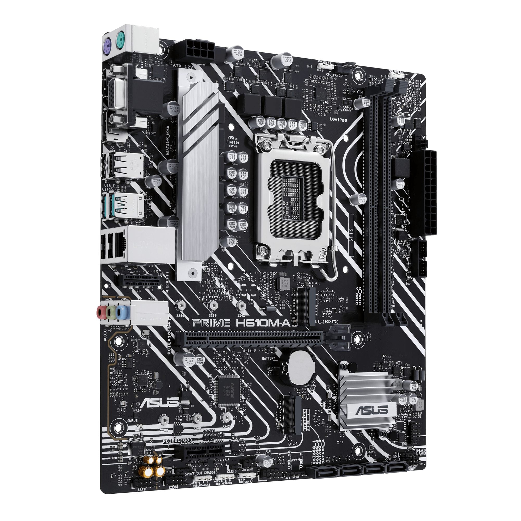 ASUS PRIME H610M-A-CSM LGA1700 2DDR5 microATX 4xSATA MB 1xHDMI 1xDP 1xD-Sub 2xM.2