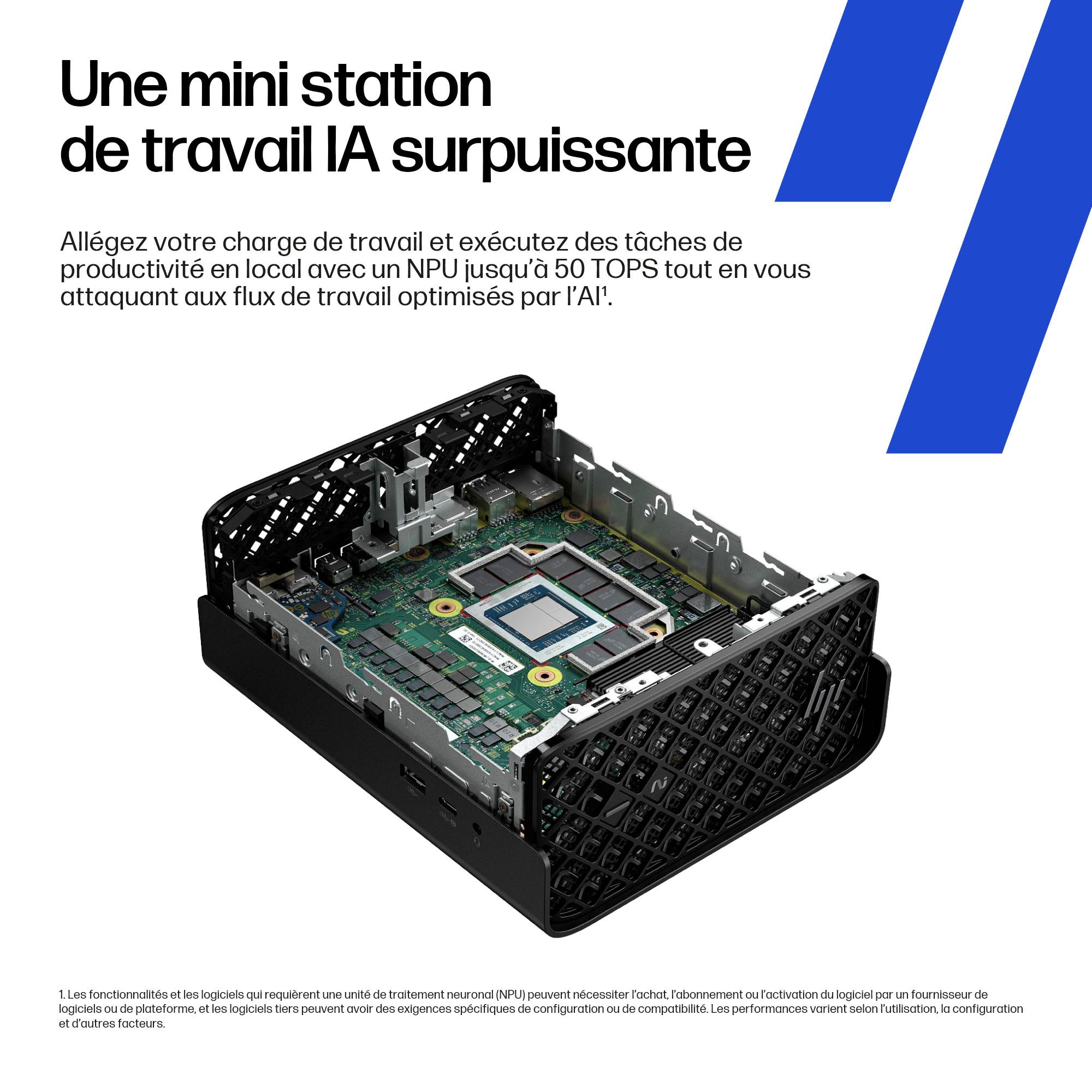 HP Z2 Mini G1a AMD Ryzen AI Max+ PRO 395 128Go 2To SSD Zturbo AMD Radeon 8060S W11P 3/3/3