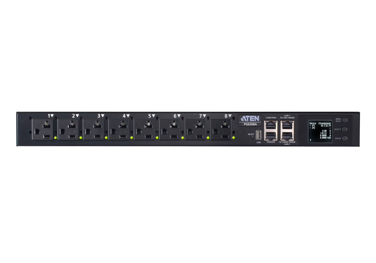 ATEN PG6308G ECO PDU MULTIPRISE IP 6xC13+2xC19 switché mesur