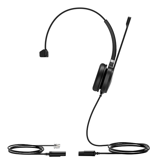 Yealink YHS36 Mono Casque de Bureau Fil Noir Argent