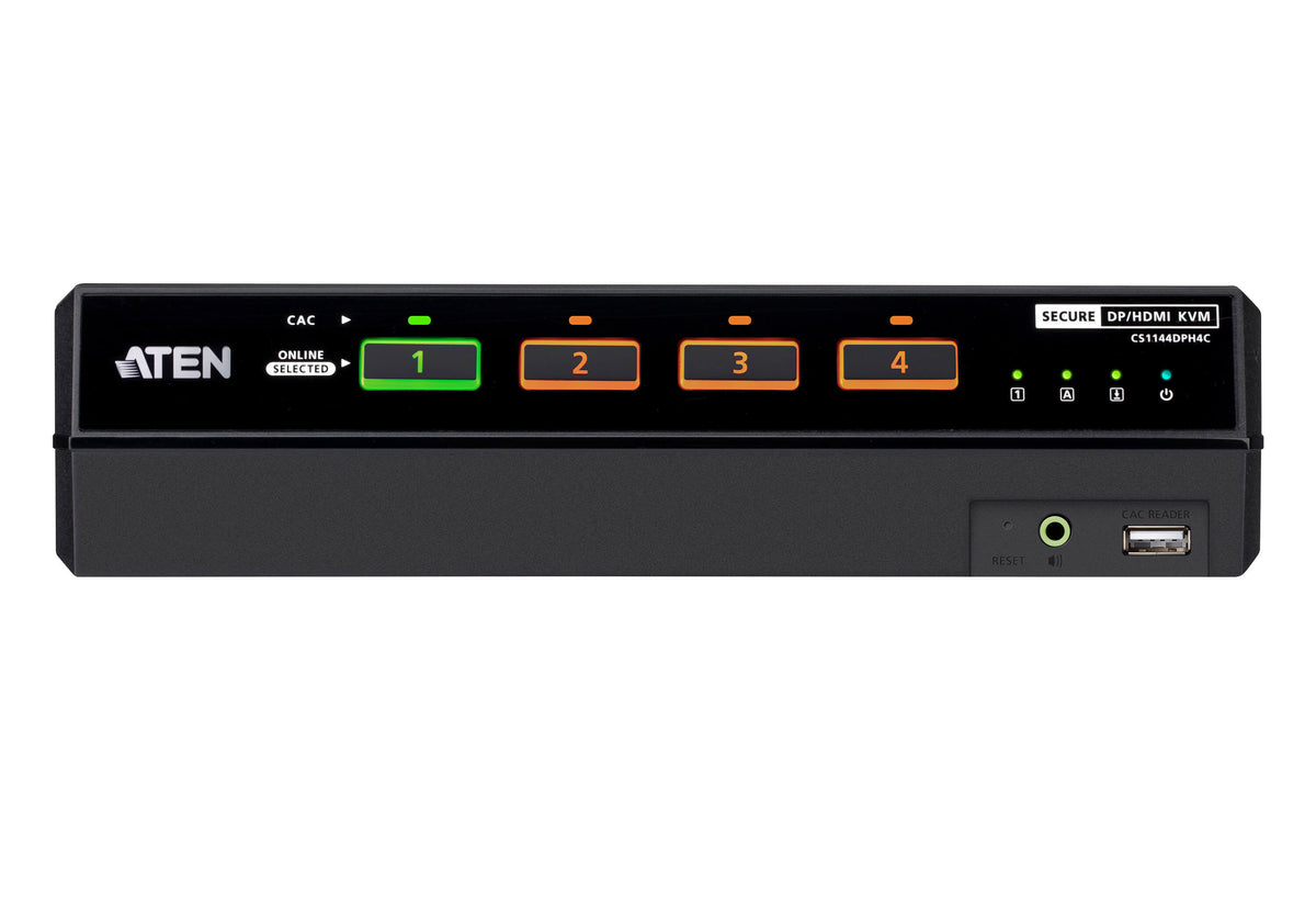 ATEN CS1144DPH4C KVM sécurisé DisplayPort/HDMI+CAC 4P dual screen