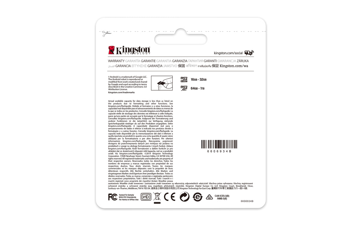 Kingston carte mémoire SDCS2/128GB 128 Go