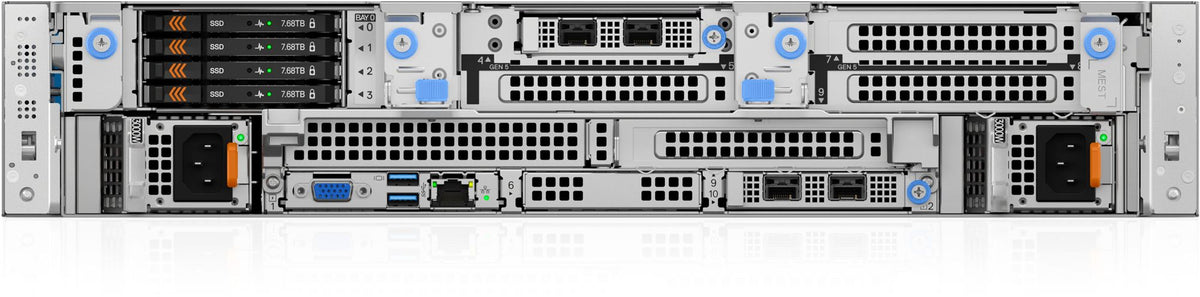 DELL PE R570 12x3.5 HP Xeon 6 Performance 6511P 32GB 2x960GB SSD SATA Rails Bezel PERC H965i iDRAC10 Ent 2x 1100W
