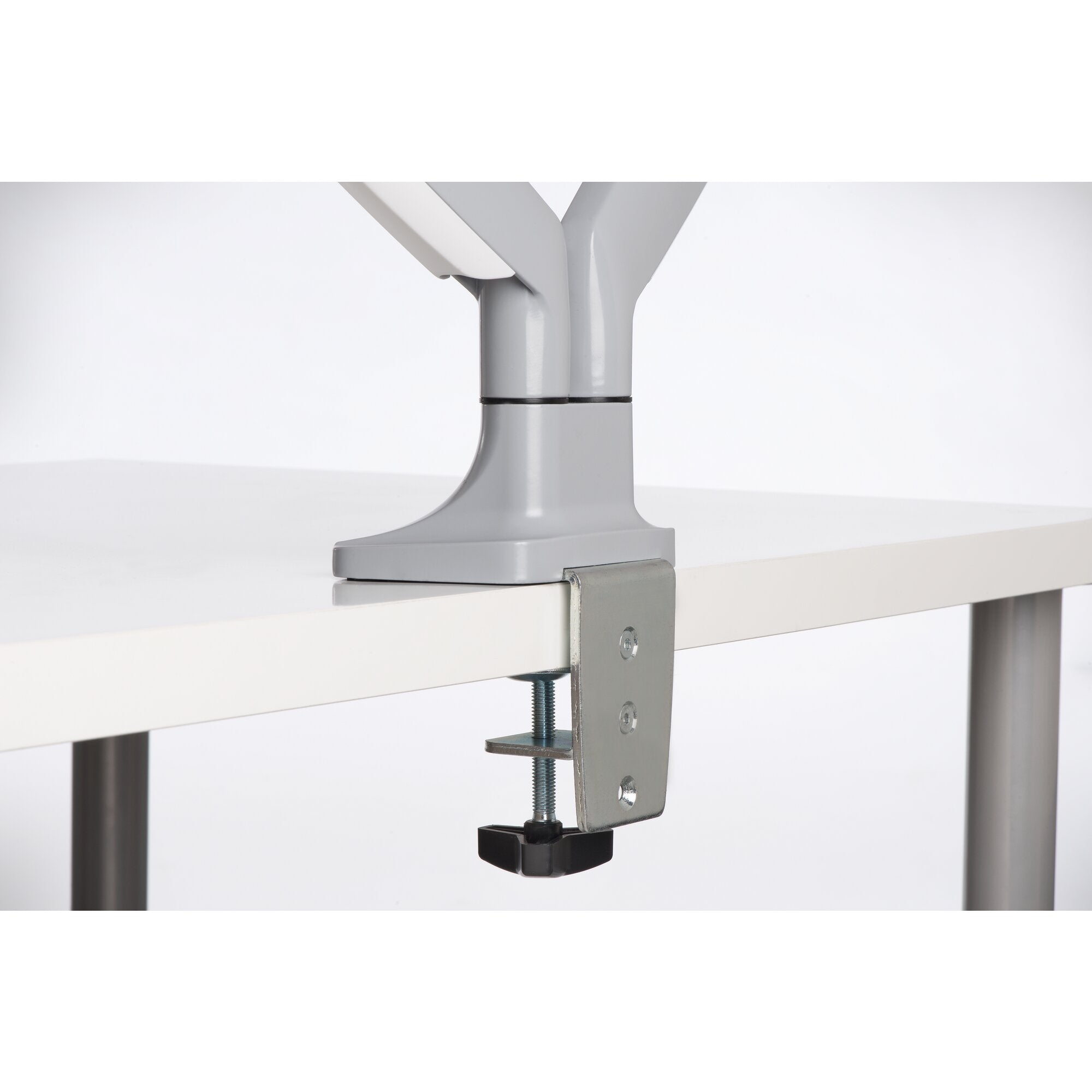 One-touch Height Adjust dual monitor arm