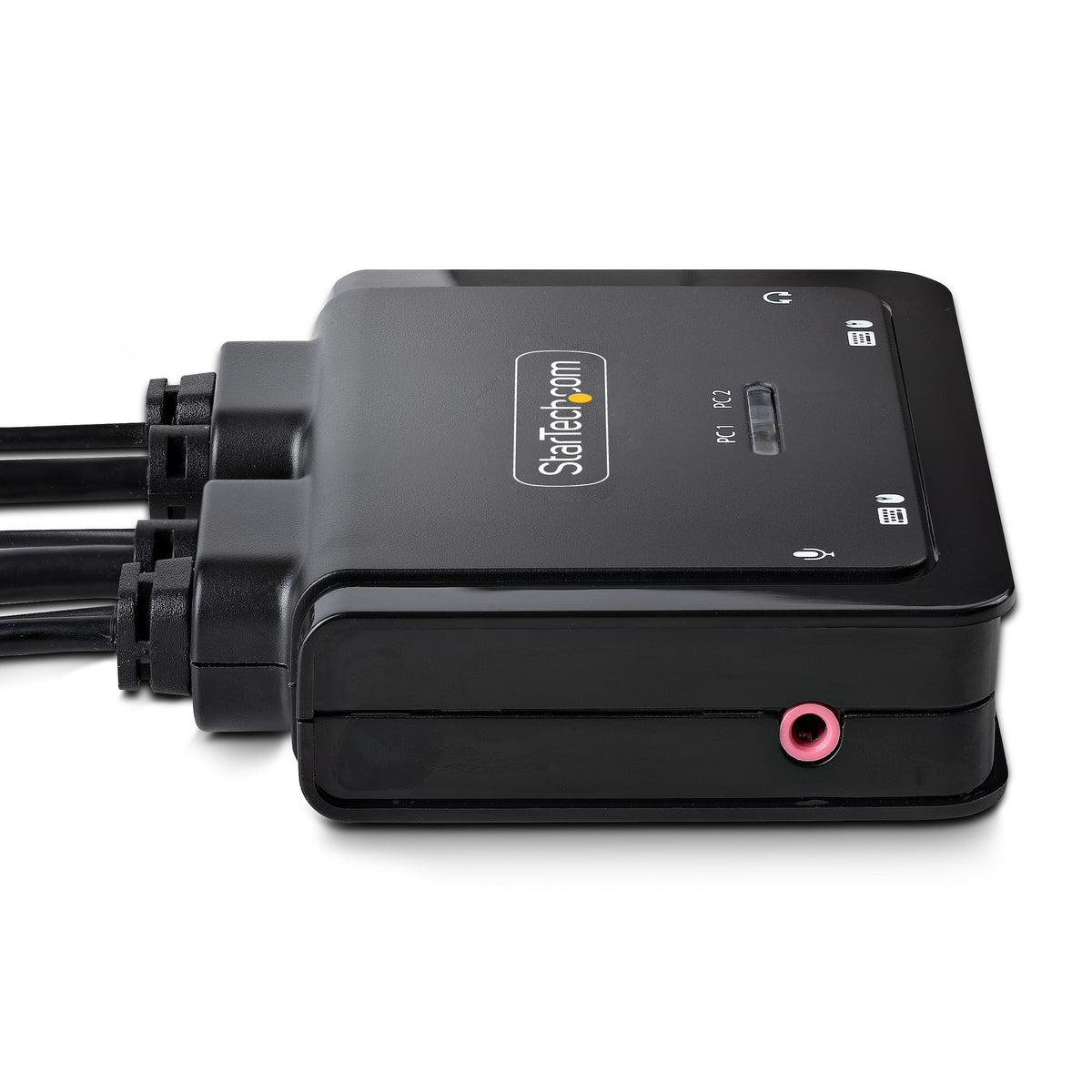 2-Port Hybrid Cable KVM Switch 4K DP