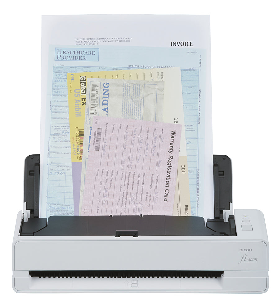 RICOH FI-800R scanner A4 USB 3.0 40ppm 30pages ADF PaperStream IP TWAIN ISIS PassportScan ScanSnap Manager