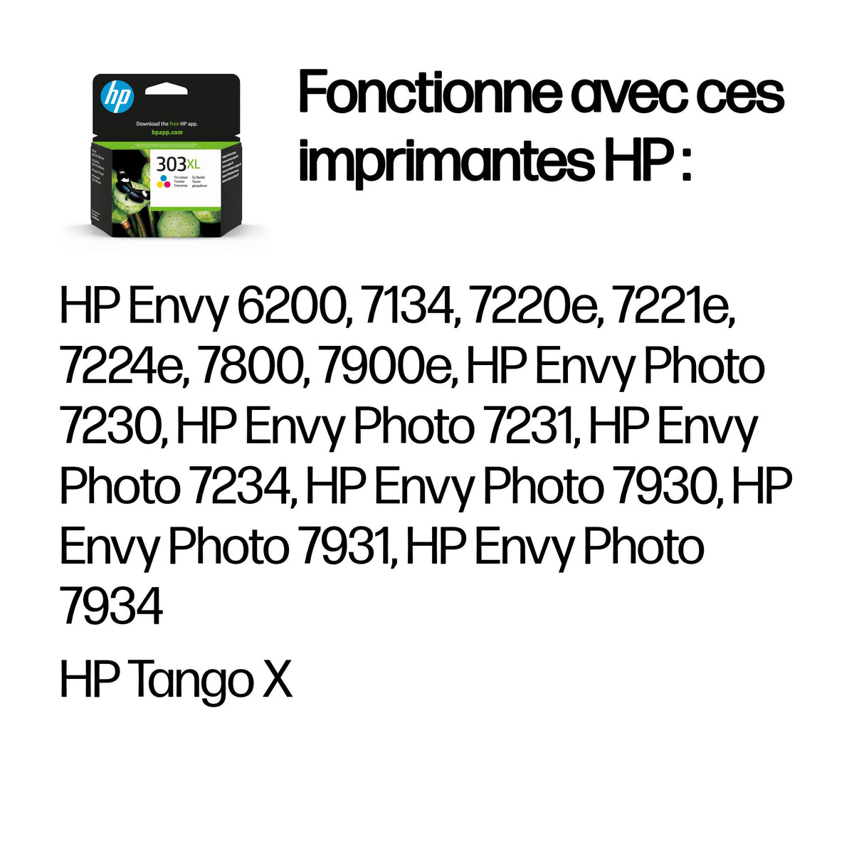 HP 303XL High Yield Tri-color Ink Cartridge