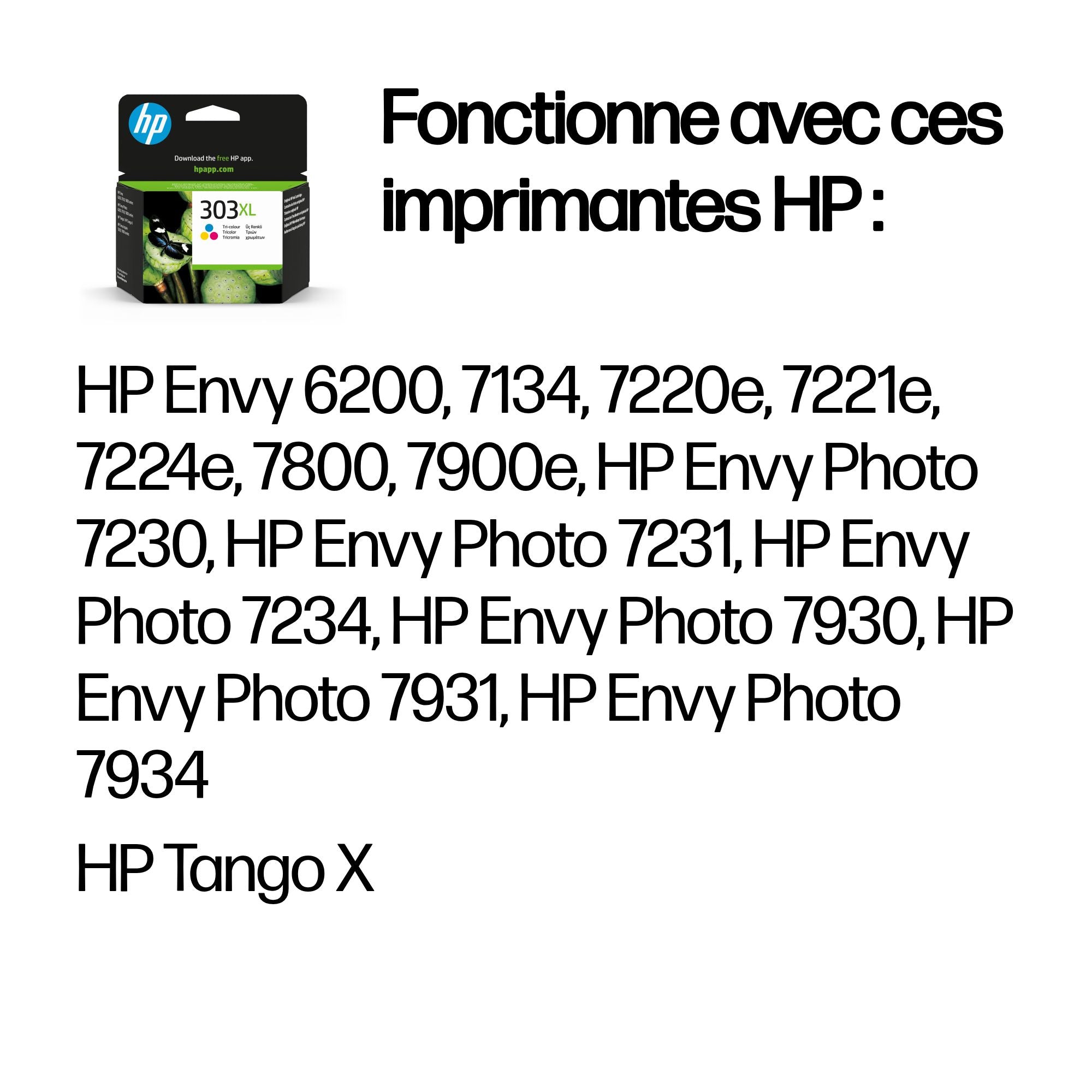 HP 303XL High Yield Tri-color Ink Cartridge WCF (P)