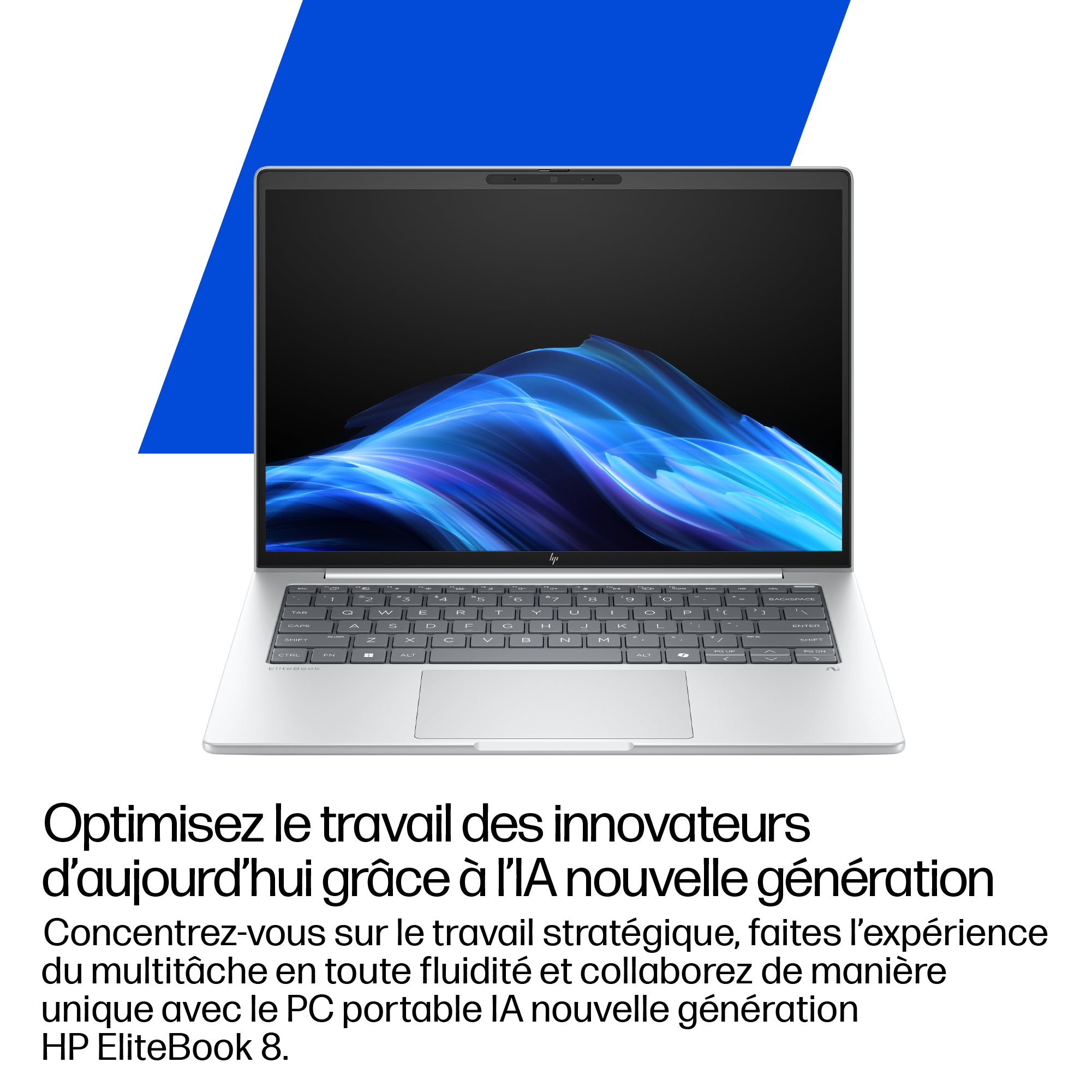 HP EliteBook 8 G1i IA Nouvelle génération Intel Core Ultra 5 226V 16p WUXGA 16 3/3/0