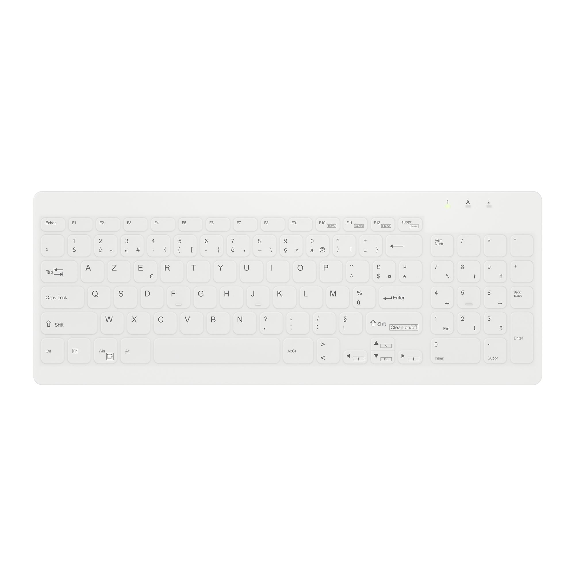 CONTOUR ACTIVE KEY Clavier filaire AK-C7012 FR blanc médical