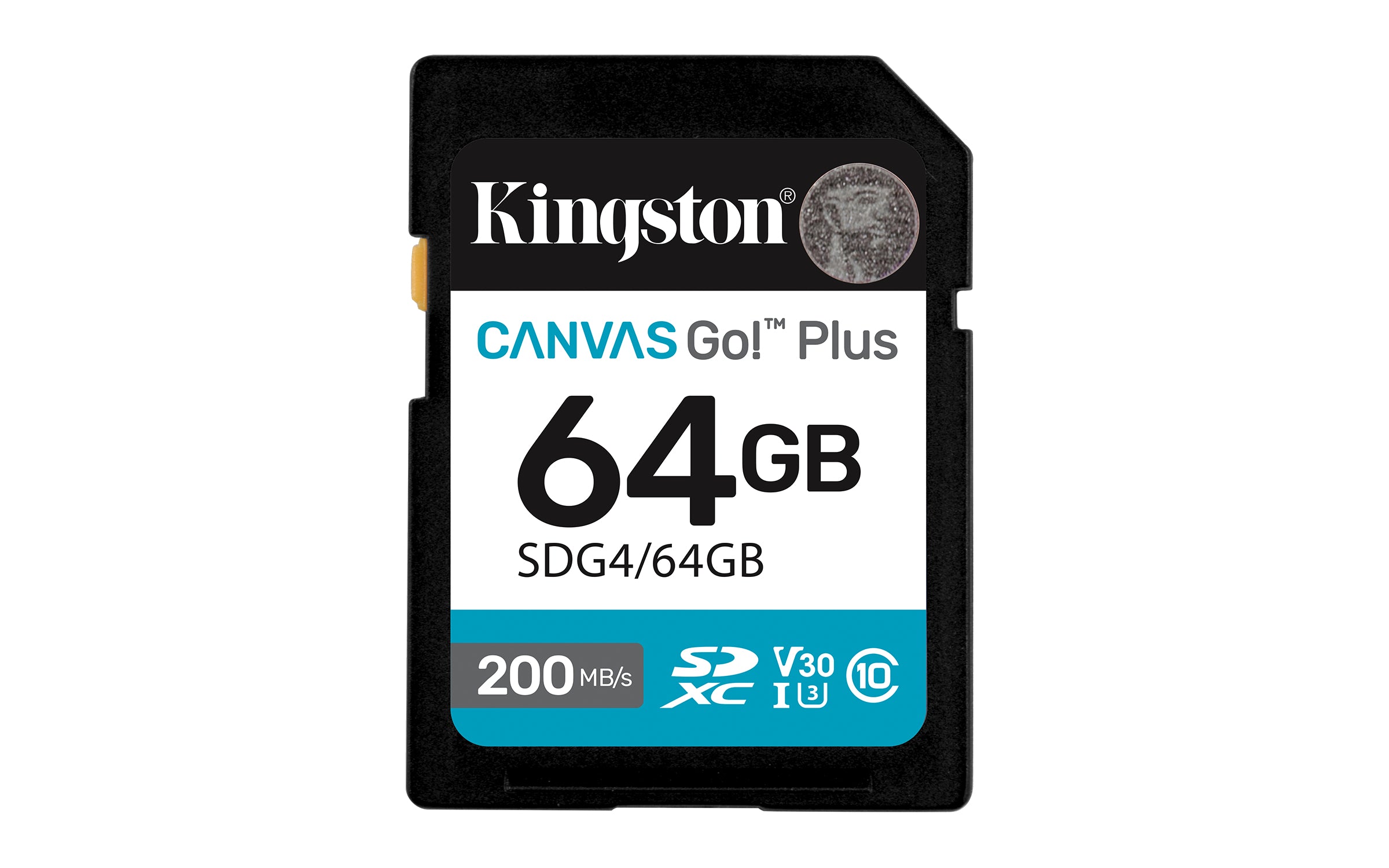 KINGSTON 64Go SDXC Canvas Go Plus Gen4 200Mo/s C10 UHS-I U3 V30
