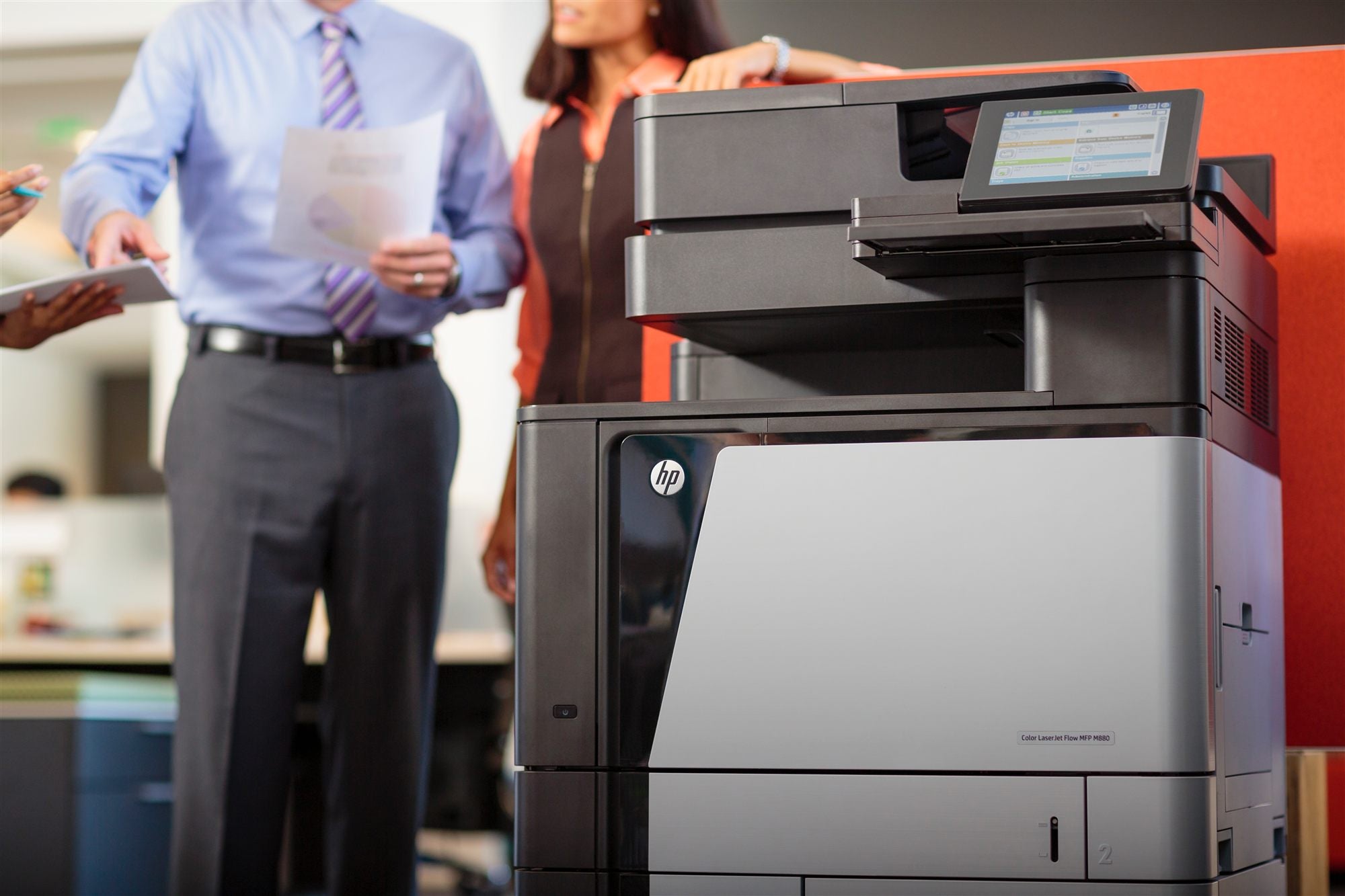 HP LaserJet Enterprise Flow M880z MFP colour laser A3 297x420mm A3 46ppm Copy 46ppm Print 2100sheets USB LAN