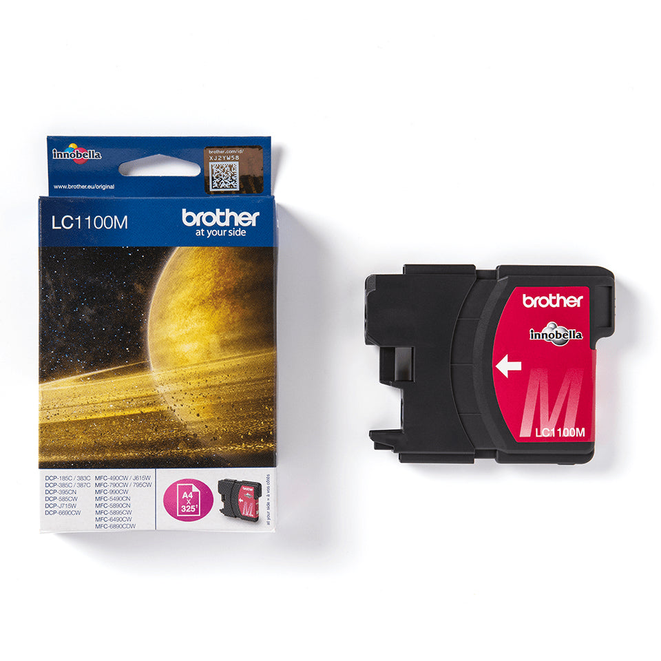 BROTHER LC-1100 cartouche d encre magenta capacité standard 7.5ml 325 pages pack de 1