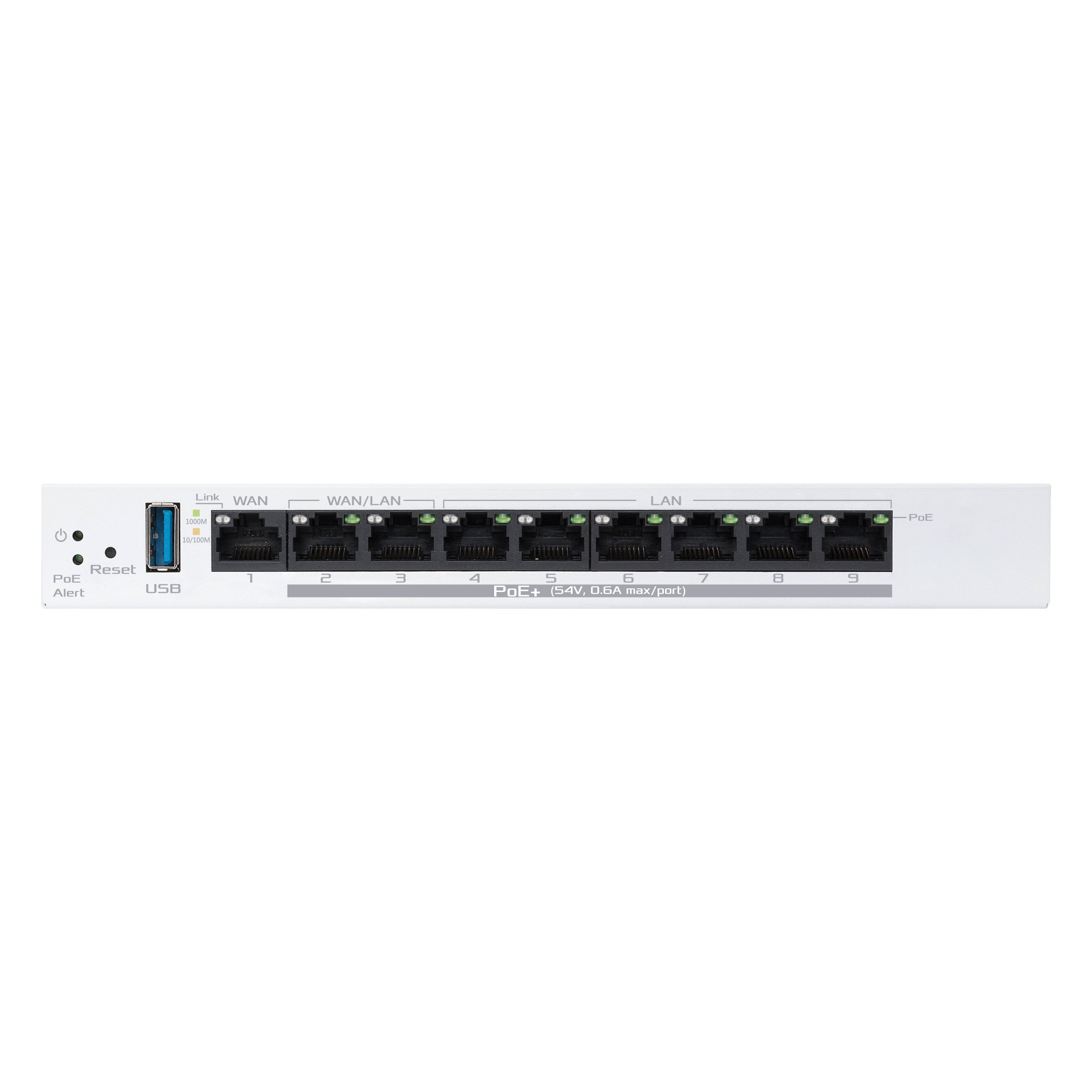ASUS ExpertWiFi EBG19P Gigabit PoE+ VPN wired router 8 PoE+ ports 123W Up to 3 WAN ethernet ports